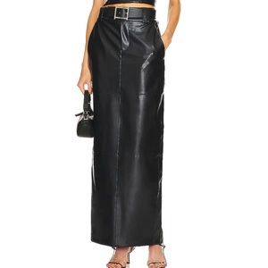 Helsa faux leather midi maxi skirt by Elsa Hosk